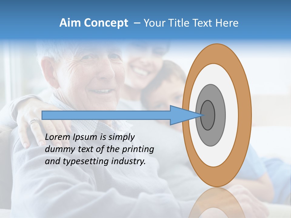 Table Happy Teamwork PowerPoint Template