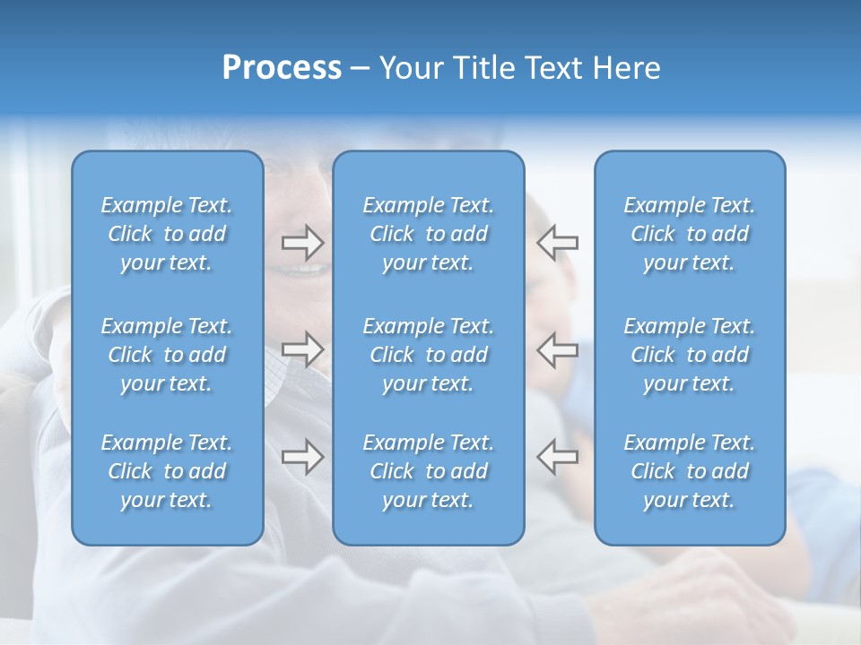 Table Happy Teamwork PowerPoint Template