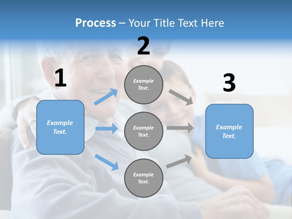 Table Happy Teamwork PowerPoint Template