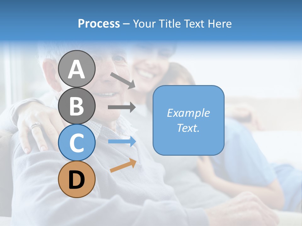 Table Happy Teamwork PowerPoint Template