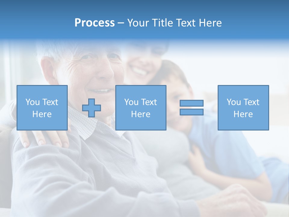 Table Happy Teamwork PowerPoint Template