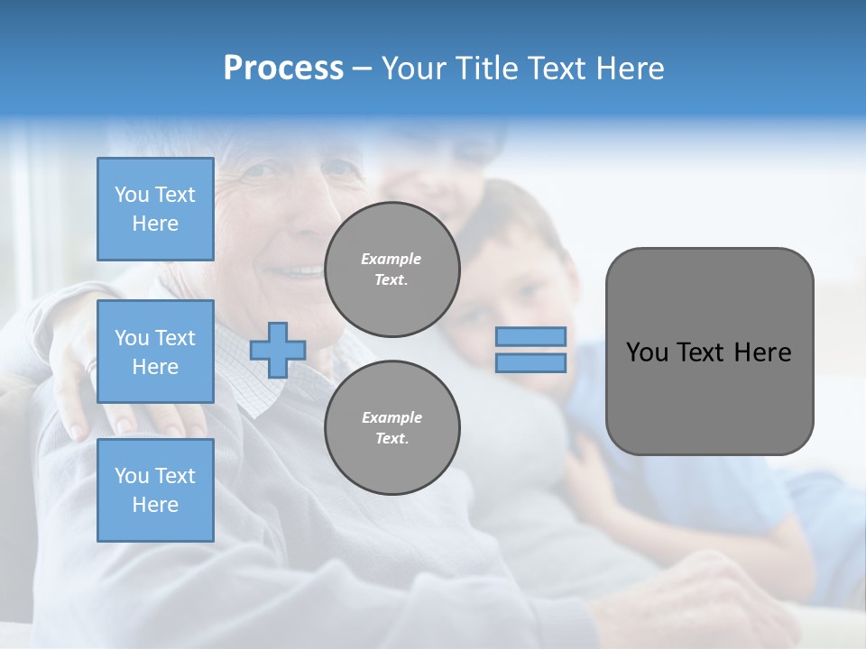 Table Happy Teamwork PowerPoint Template