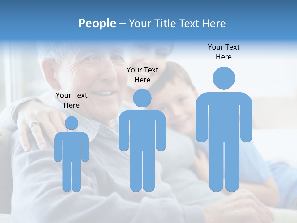 Table Happy Teamwork PowerPoint Template
