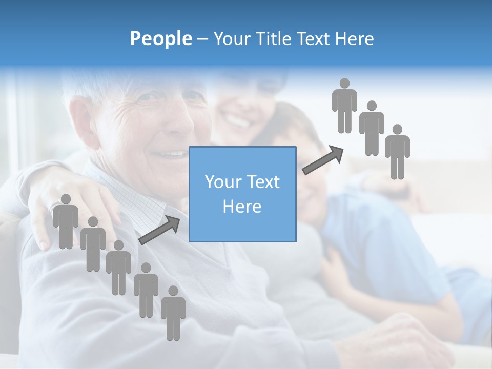 Table Happy Teamwork PowerPoint Template