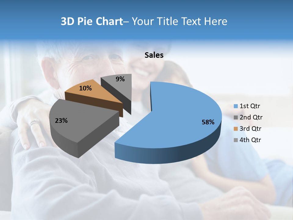 Table Happy Teamwork PowerPoint Template