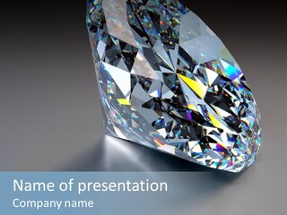 Rock Gem Illuminated PowerPoint Template