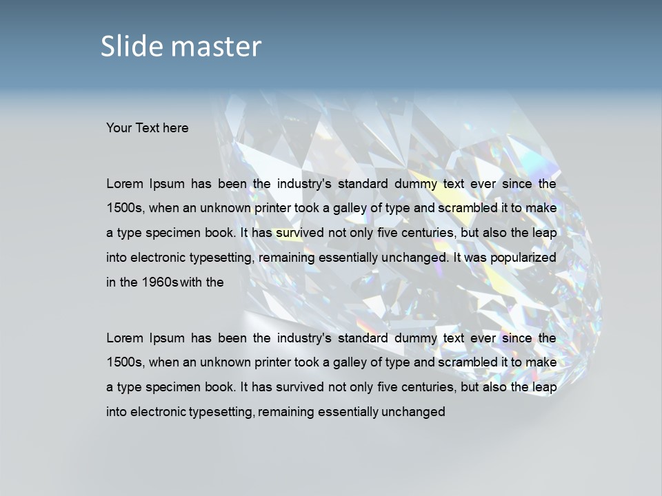 Rock Gem Illuminated PowerPoint Template