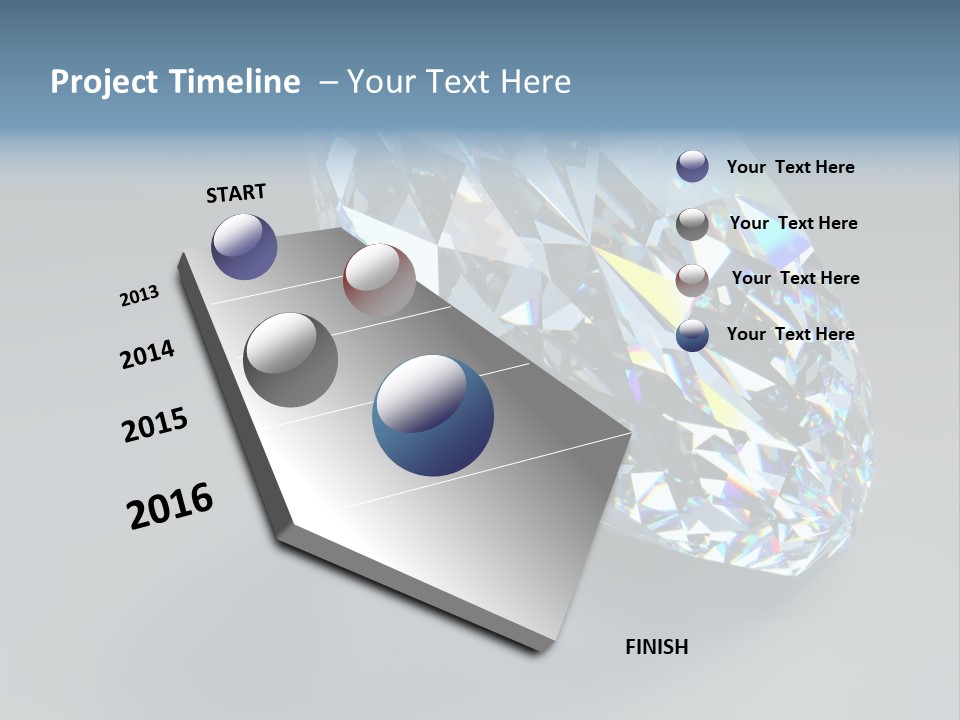 Rock Gem Illuminated PowerPoint Template