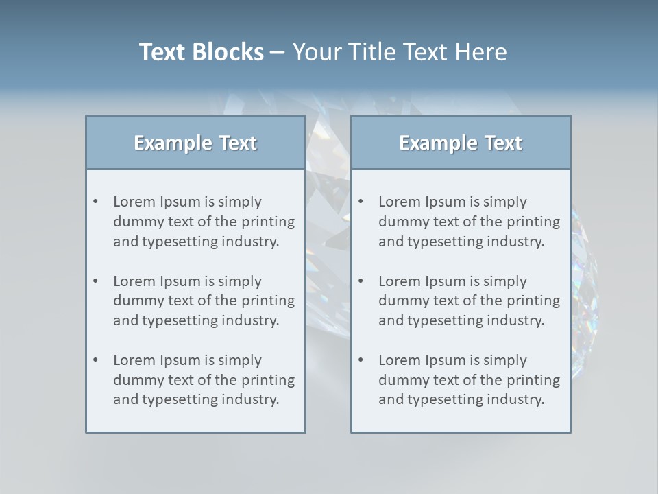 Rock Gem Illuminated PowerPoint Template
