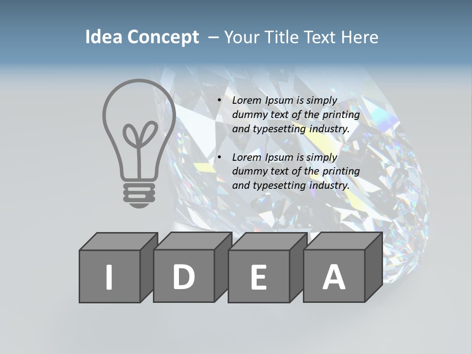 Rock Gem Illuminated PowerPoint Template