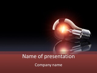 Bulb Ideas Three Dimensional PowerPoint Template