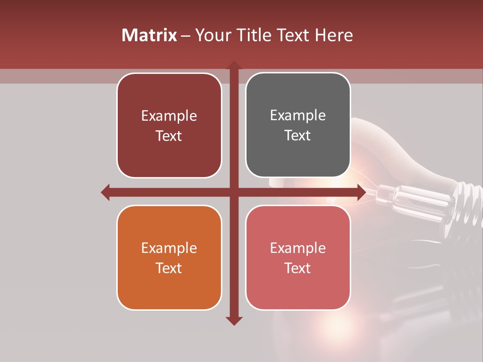 Bulb Ideas Three Dimensional PowerPoint Template