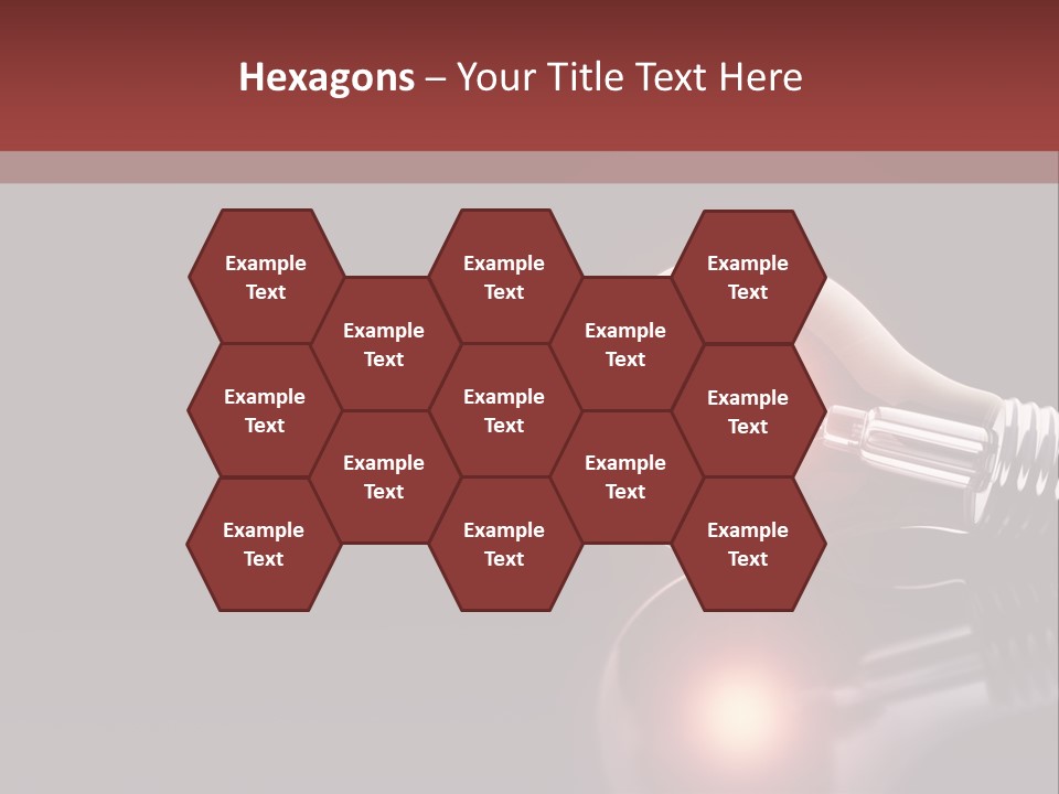 Bulb Ideas Three Dimensional PowerPoint Template