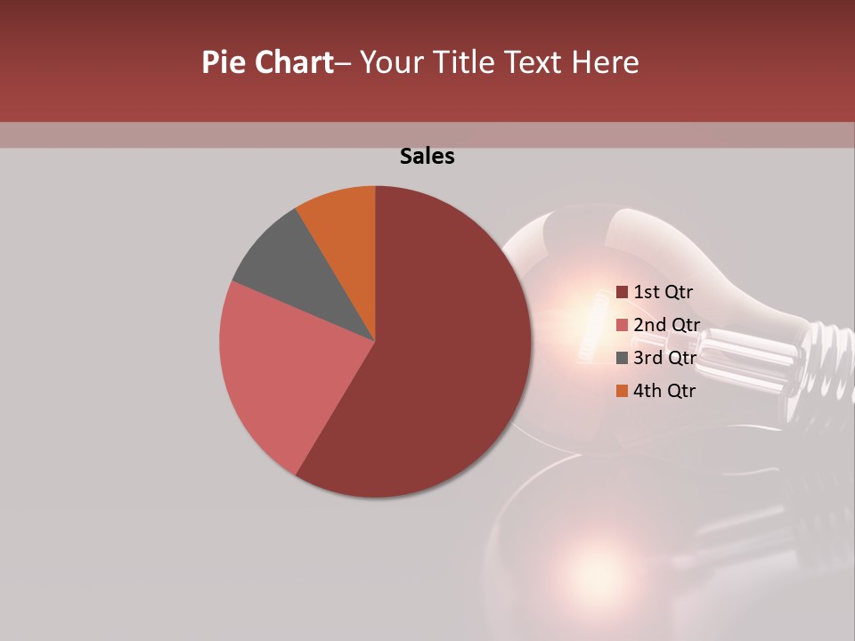 Bulb Ideas Three Dimensional PowerPoint Template