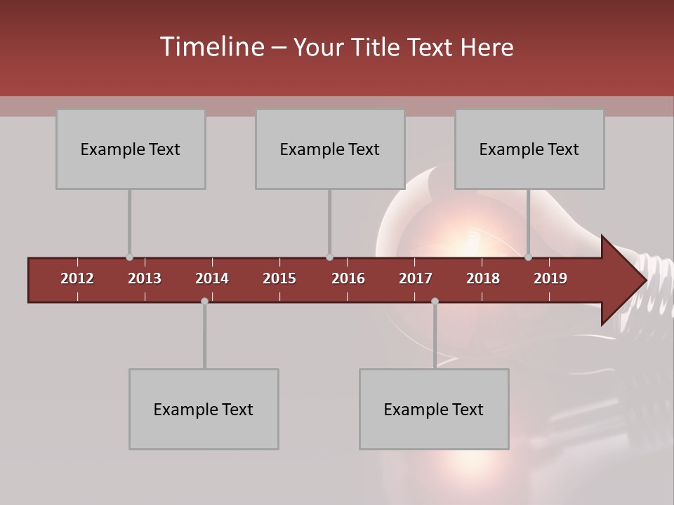 Bulb Ideas Three Dimensional PowerPoint Template