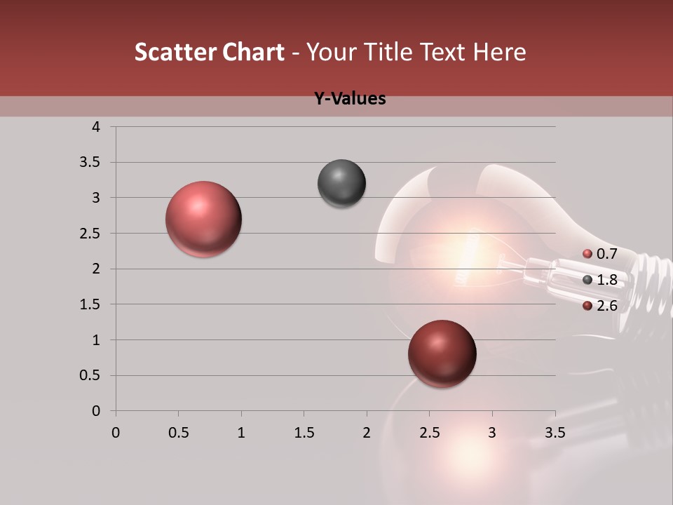 Bulb Ideas Three Dimensional PowerPoint Template