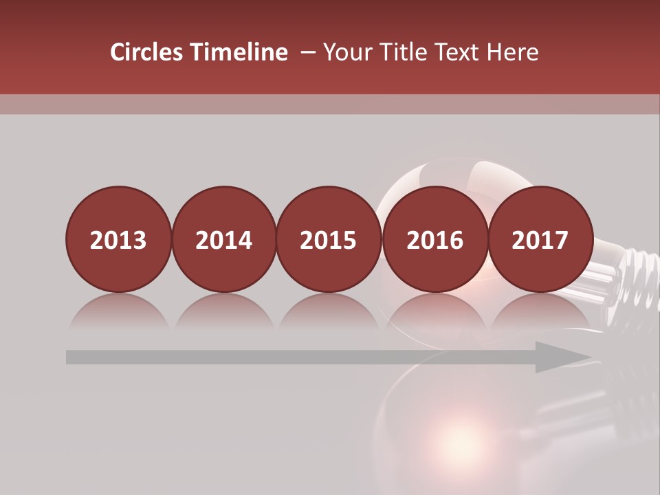 Bulb Ideas Three Dimensional PowerPoint Template