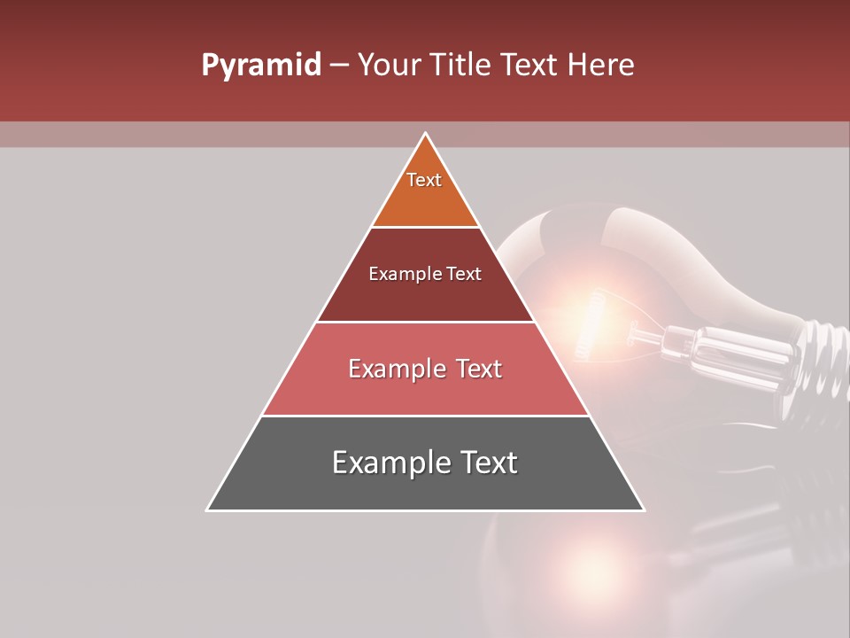 Bulb Ideas Three Dimensional PowerPoint Template