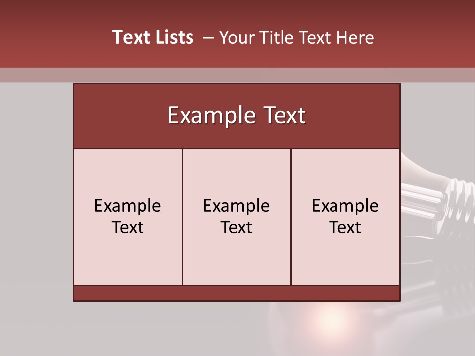 Bulb Ideas Three Dimensional PowerPoint Template