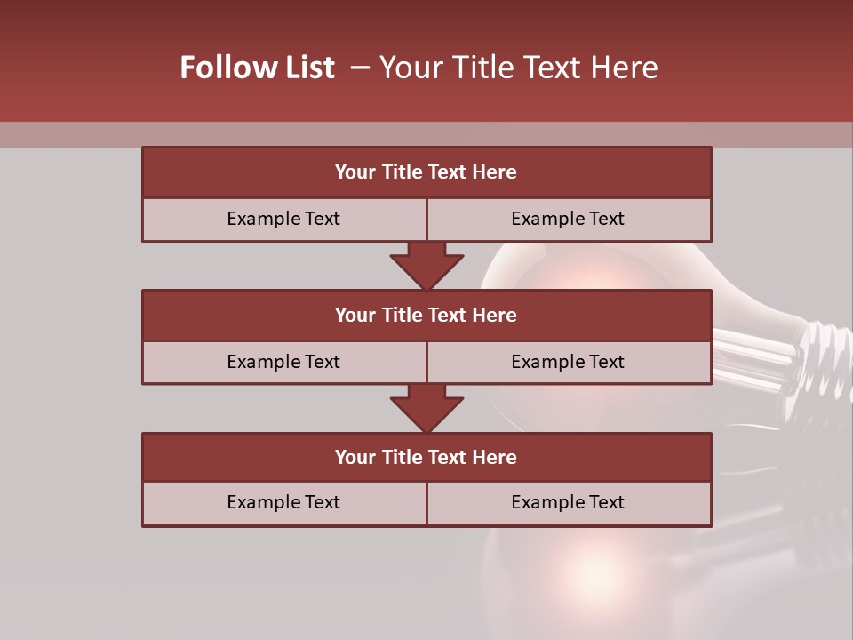 Bulb Ideas Three Dimensional PowerPoint Template