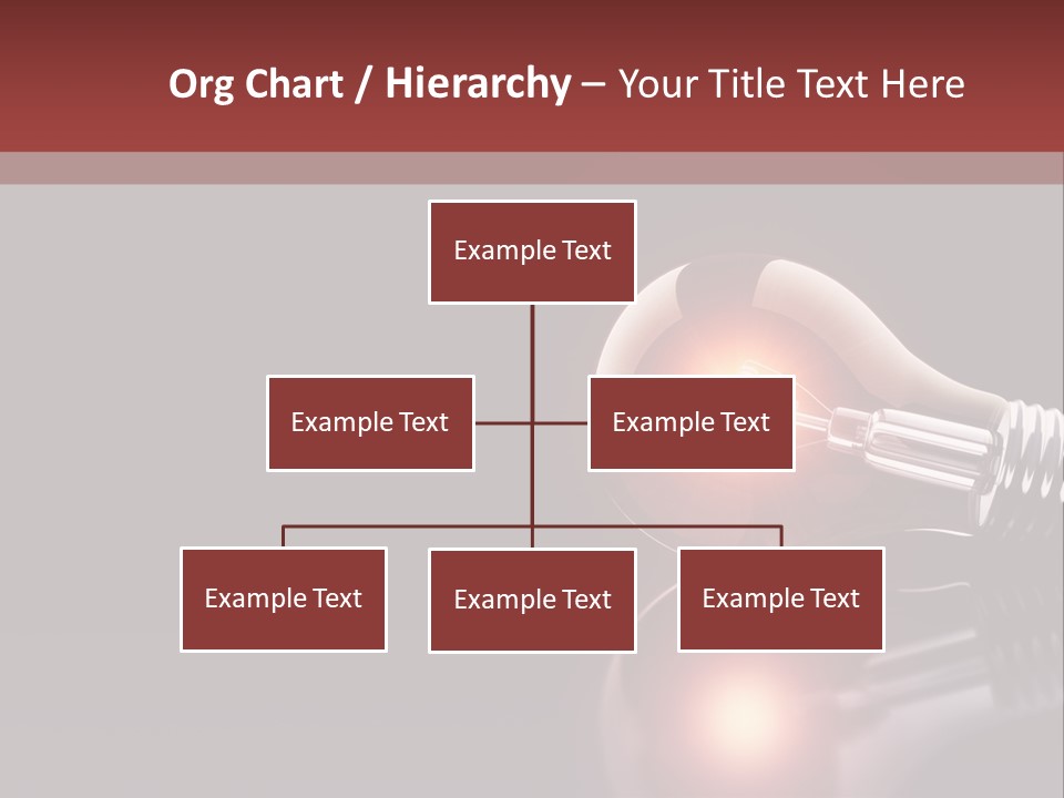 Bulb Ideas Three Dimensional PowerPoint Template