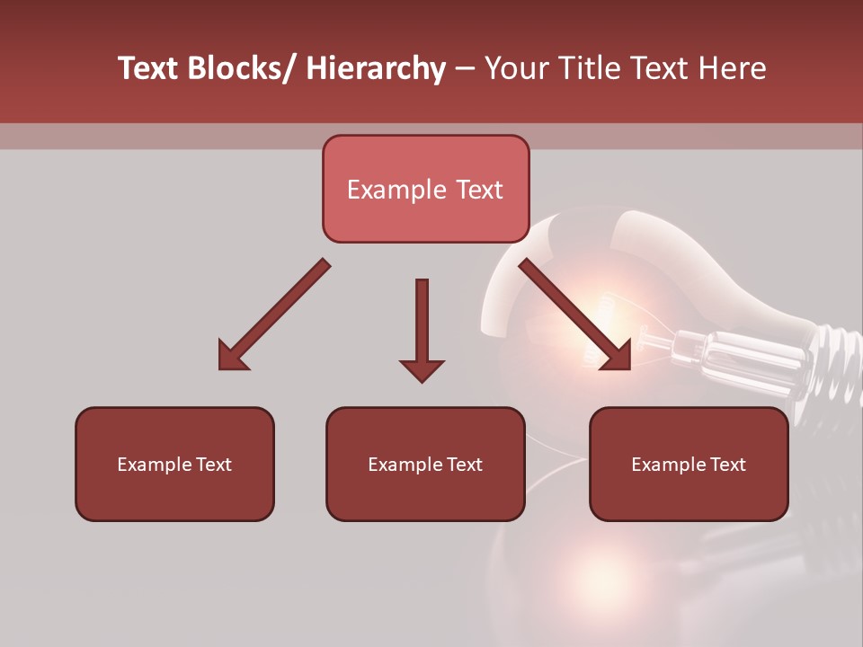 Bulb Ideas Three Dimensional PowerPoint Template