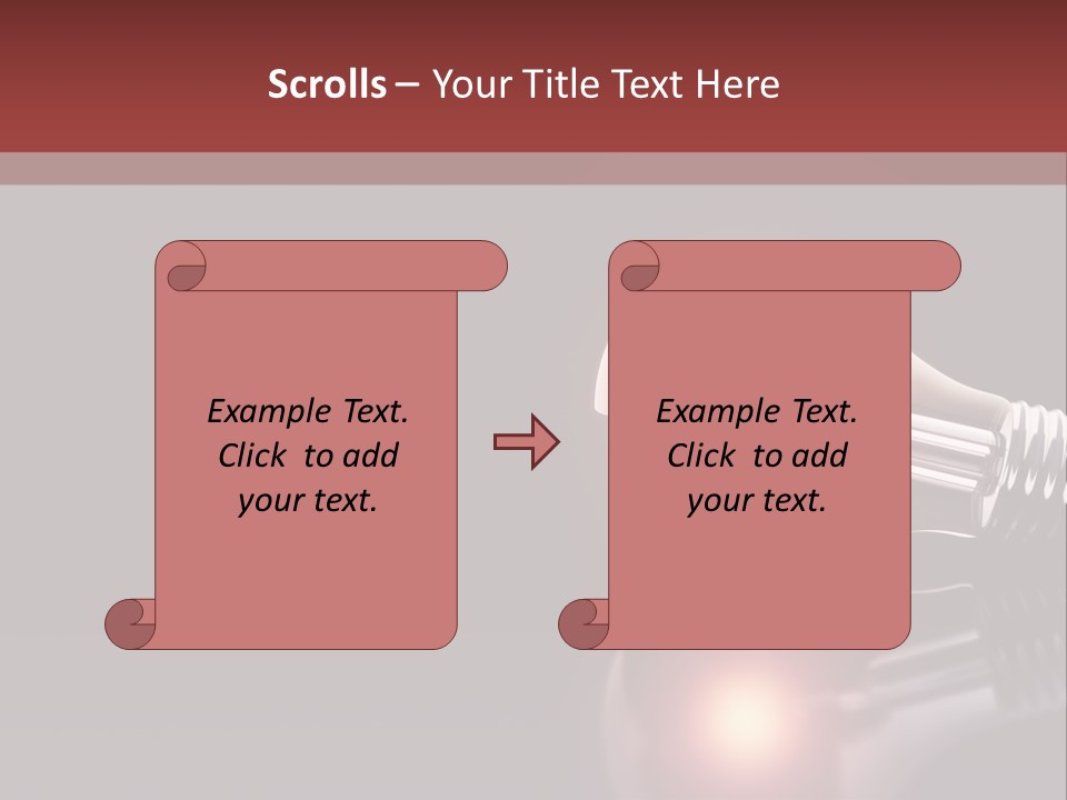 Bulb Ideas Three Dimensional PowerPoint Template