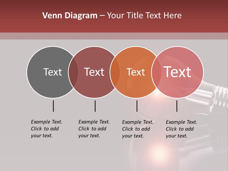 Bulb Ideas Three Dimensional PowerPoint Template