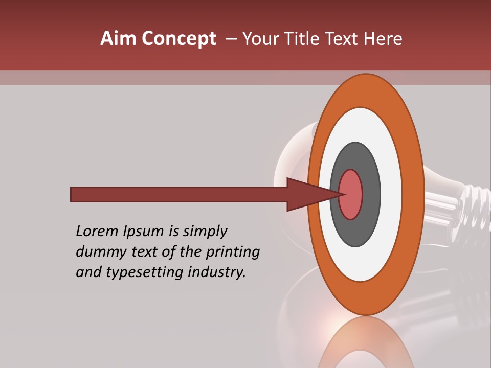 Bulb Ideas Three Dimensional PowerPoint Template