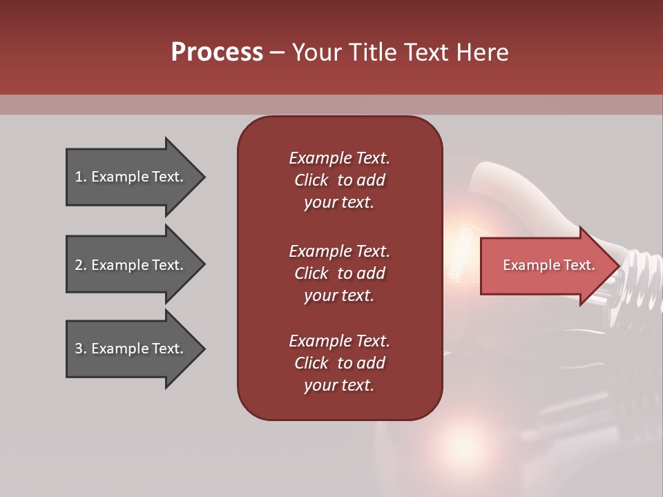 Bulb Ideas Three Dimensional PowerPoint Template