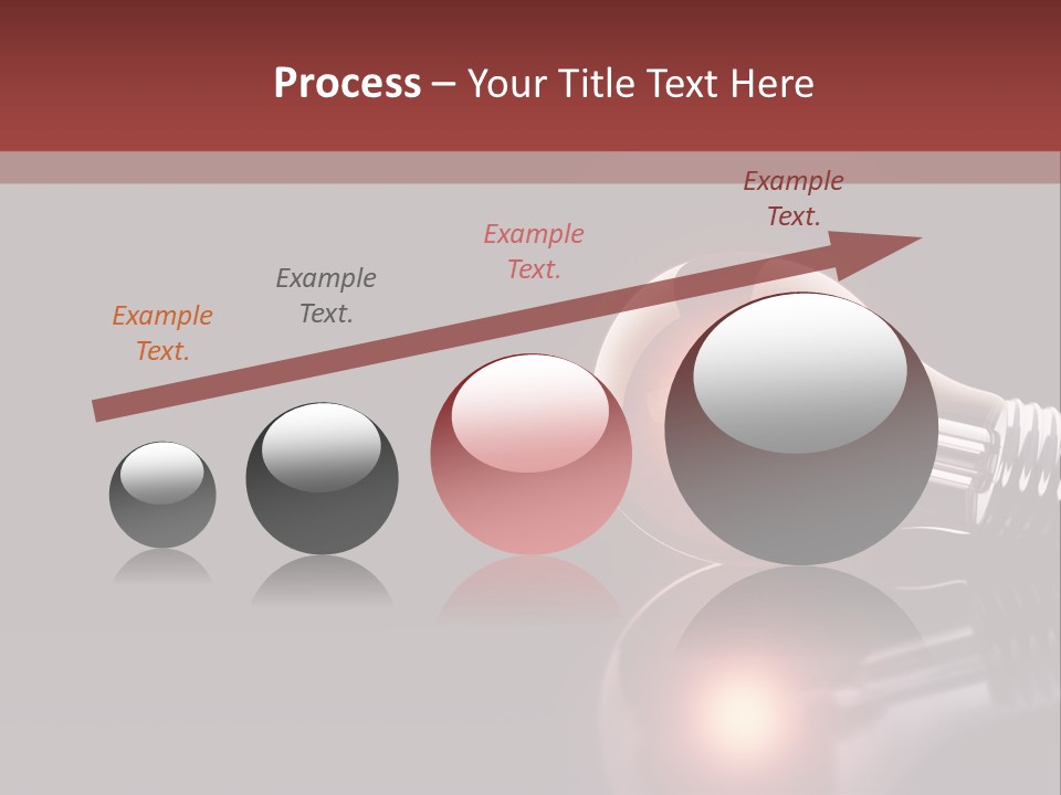 Bulb Ideas Three Dimensional PowerPoint Template