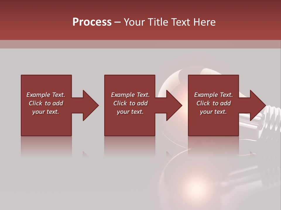 Bulb Ideas Three Dimensional PowerPoint Template