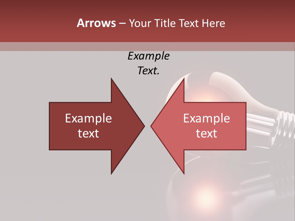 Bulb Ideas Three Dimensional PowerPoint Template