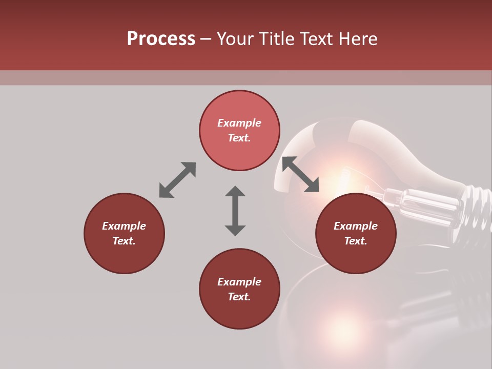 Bulb Ideas Three Dimensional PowerPoint Template