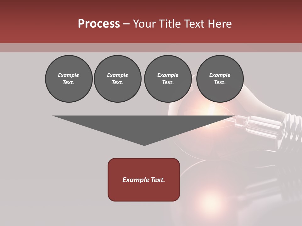 Bulb Ideas Three Dimensional PowerPoint Template