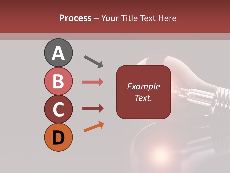 Bulb Ideas Three Dimensional PowerPoint Template