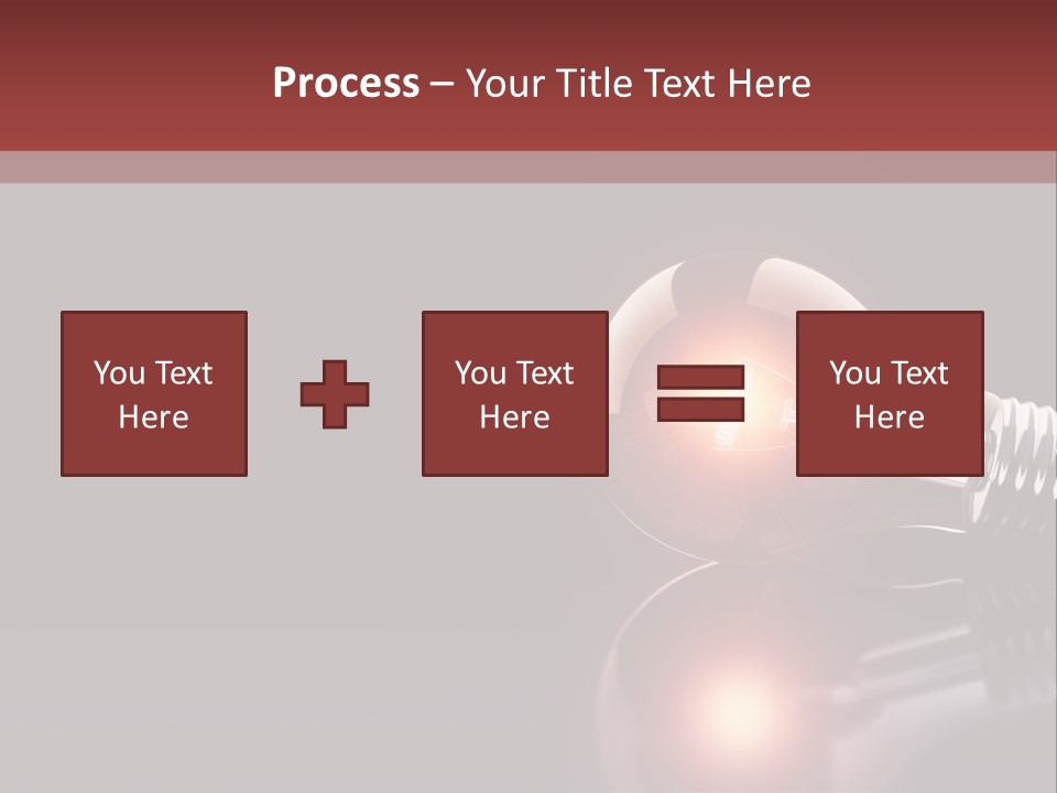 Bulb Ideas Three Dimensional PowerPoint Template