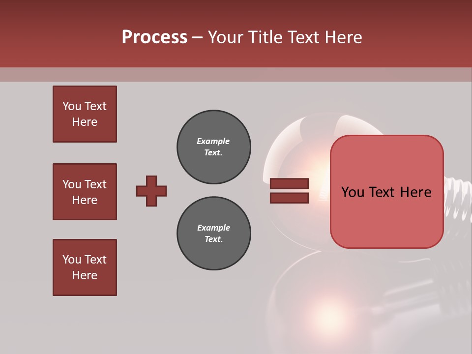 Bulb Ideas Three Dimensional PowerPoint Template