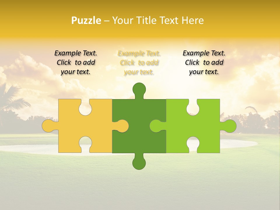 Dominican Golfing Dawn PowerPoint Template