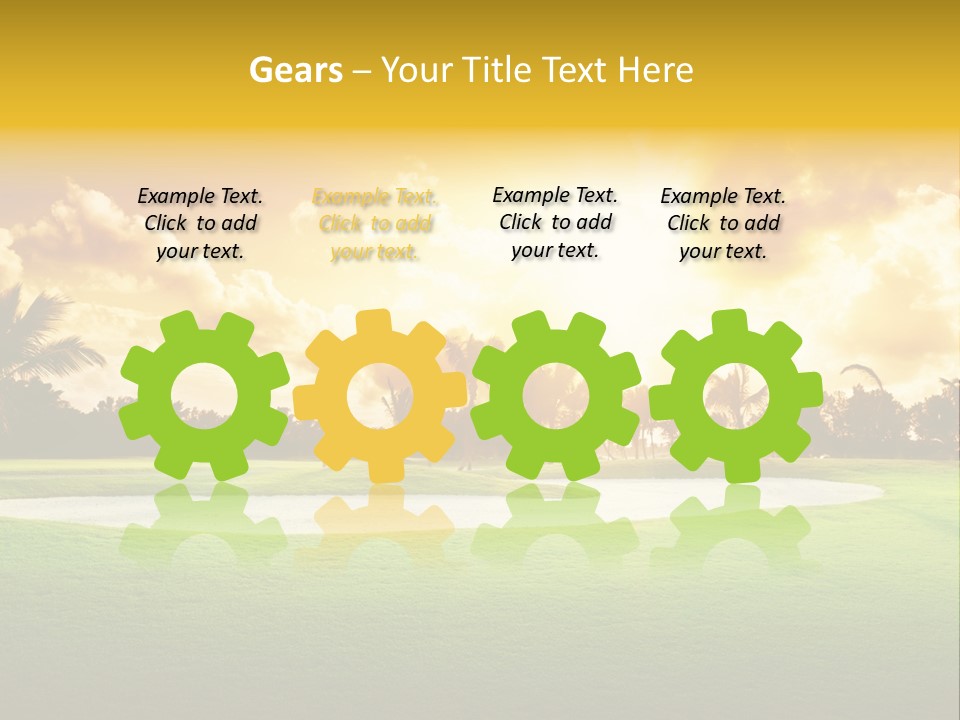 Dominican Golfing Dawn PowerPoint Template