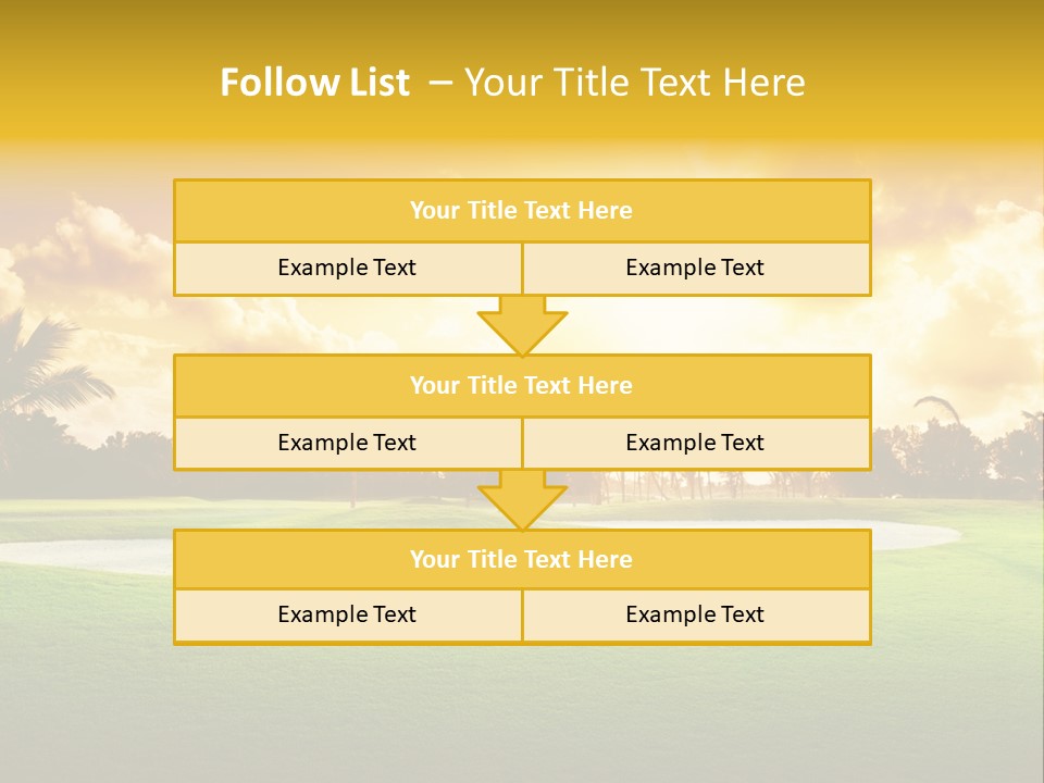 Dominican Golfing Dawn PowerPoint Template