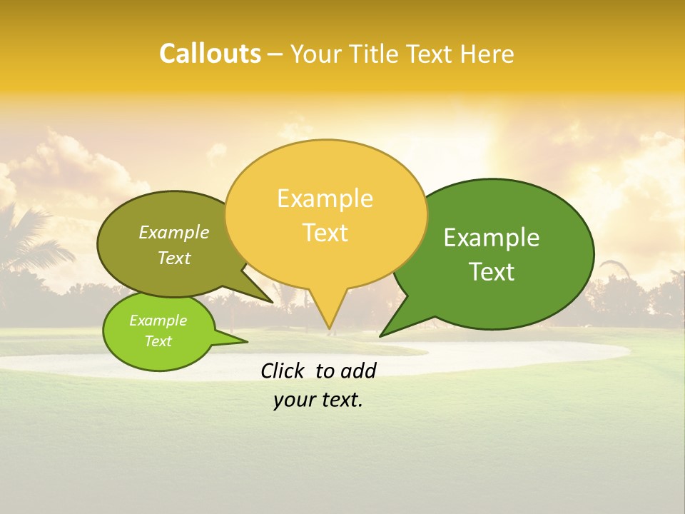 Dominican Golfing Dawn PowerPoint Template