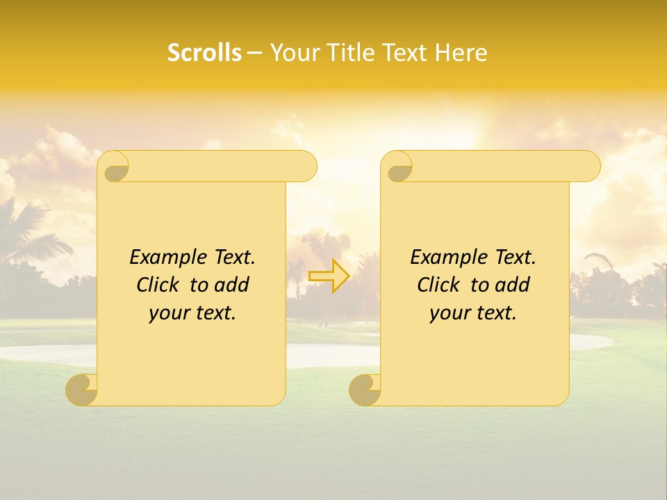 Dominican Golfing Dawn PowerPoint Template