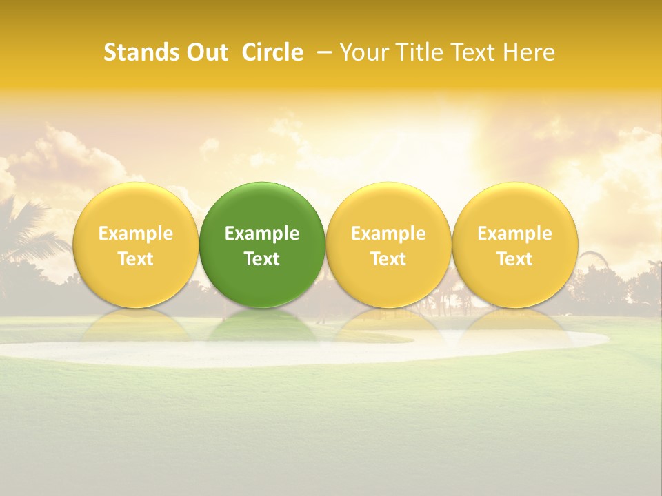 Dominican Golfing Dawn PowerPoint Template