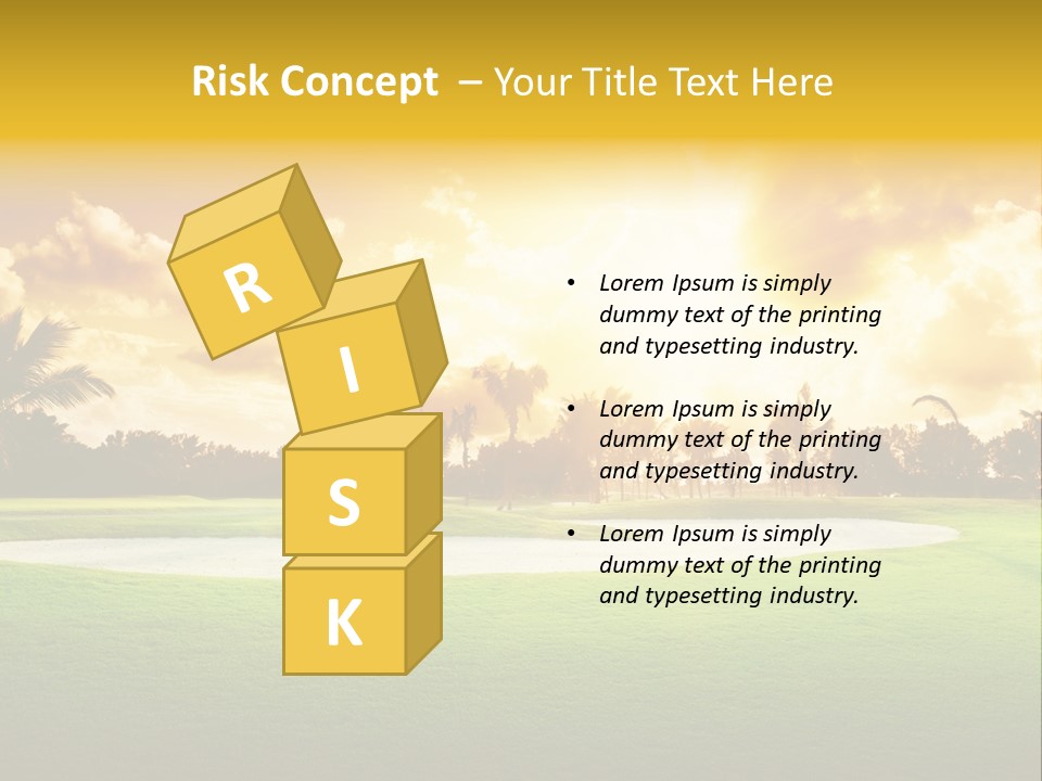 Dominican Golfing Dawn PowerPoint Template