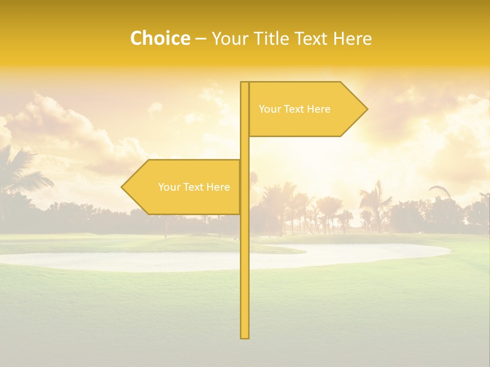Dominican Golfing Dawn PowerPoint Template
