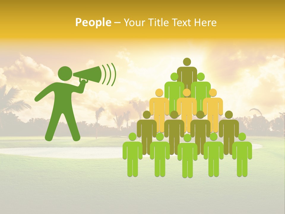 Dominican Golfing Dawn PowerPoint Template