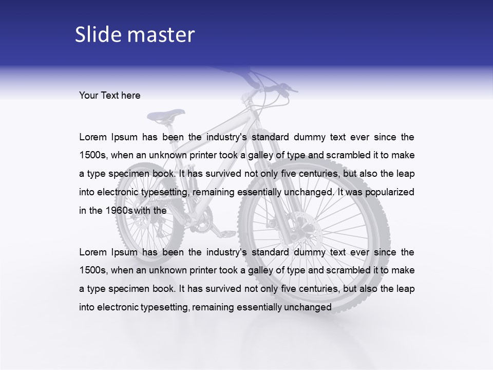 Alone Saddle Frame PowerPoint Template