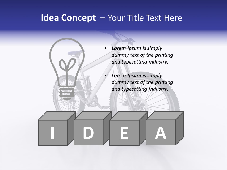 Alone Saddle Frame PowerPoint Template