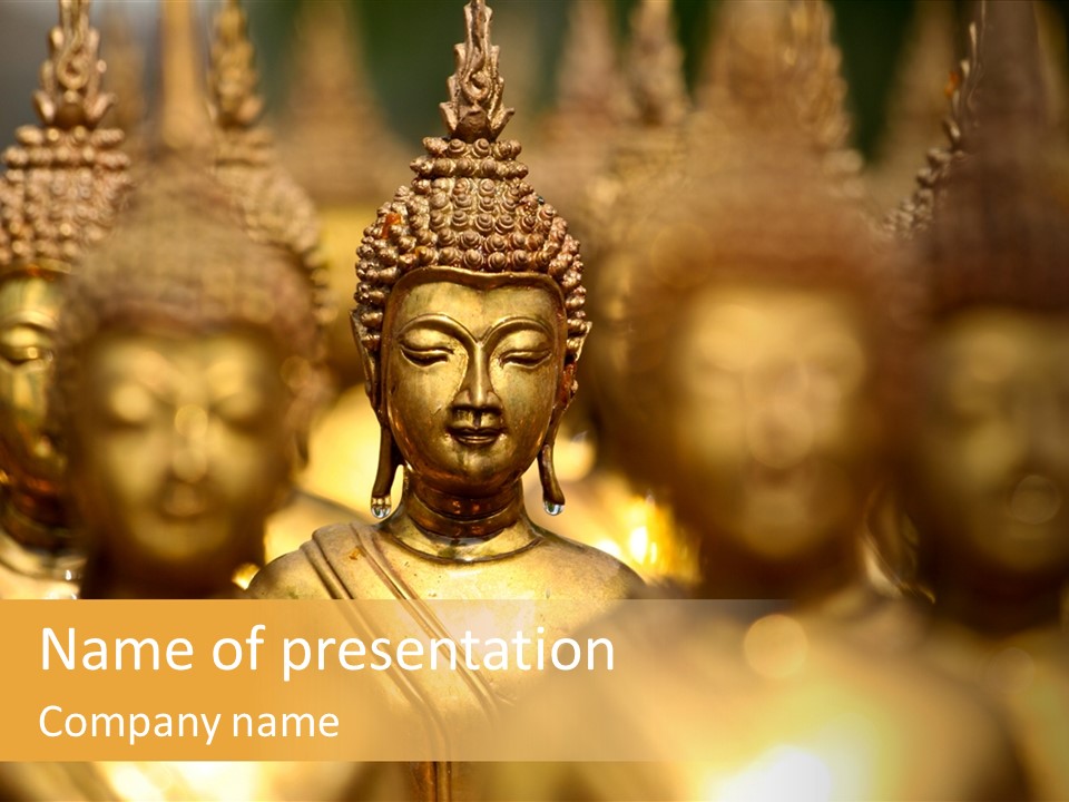 Wat Architecture God PowerPoint Template